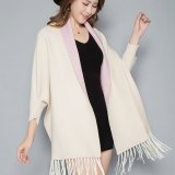 Chinese Style Tassel Imitation Mink Women's Warm Dual-Use Autumn and Winter Shawl