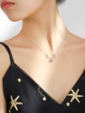 WANG Jewelryselect colour 925 silver a deer have you antlers necklace 100 species Language I love you Pendant