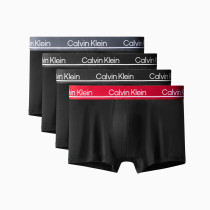 CK underwear 23 spring new men's logo waist elastic light flat corner underwear 6pack