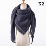 design 2020 new winter scarf knitted warm neck cashmere scarves lady pashmina shawls wraps foulard female luxury band bandana