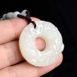 Kaiguang hetian jade ping pendant of men and women PI xiu jade pendant luck to move jade pendant holiday gift