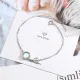Ladies' Bracelets s925 Silver Gradient Crystal Magical Bracelet Female Simple Elegant Dainty Friendship Jewelry