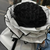 Imported from Ecuador eternal flower black rose birthday proposal anniversary 52 love bouquet