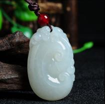 Xinjiang Hetian jade inlaid dragon and phoenix pendant Jin Xiangyu couple Long Fengyu brand pendant sent a certificate2653#