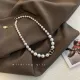 DC pearl necklace female summer light luxury simple sweet clavicle chain niche design high sense net red neck chain tide