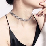 Fashion Korean bride rhinestone fashion trend full of diamond collar and web celebrity necklaces and the United States