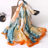 2020 luxury brand women scarf summer silk scarves shawls lady wraps soft pashimina female Echarpe Designer beach stole bandana