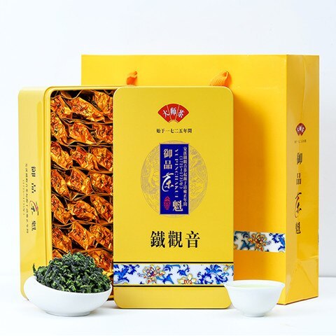 500g Chinese Anxi Tiekuanyin Tea Fresh Green Oolong Tea Weight loss Tea BeautyPrevent Atherosclerosis Cancer Prevention Food