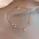 Steel Letter D Anklets For Women Fashion Crystal Anklet Bracelet On Leg Summer Beach Anklet Set Female Foot Jewelry