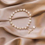 2020 INS whale Fishtail pearl beads Bracelets&Bangles Charms For Women Bracelets Crystal Handmade Jewelry Bracelet BT200355