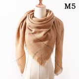 design 2020 new winter scarf knitted warm neck cashmere scarves lady pashmina shawls wraps foulard female luxury band bandana