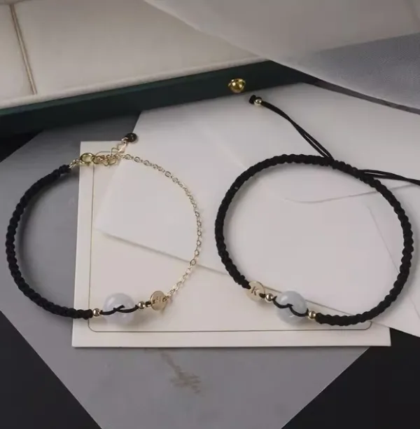 Ping An Joyful Jade A-level Couple Bracelet