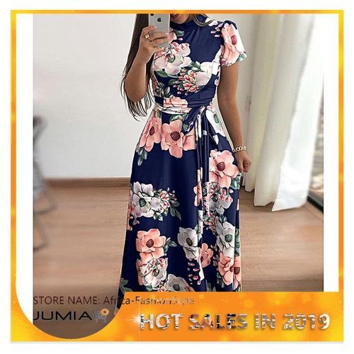Women's Casual Printed Lace Dress