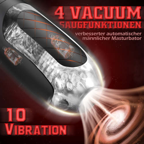 4 Saugemodi 10 Vibrationsmodi Automatischer Masturbator Cup