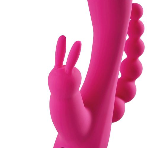 12 Funktionen Rabbit Vibrator G-Punkt Klitoris und P-Punkt Anal Vibrator Triple Curve