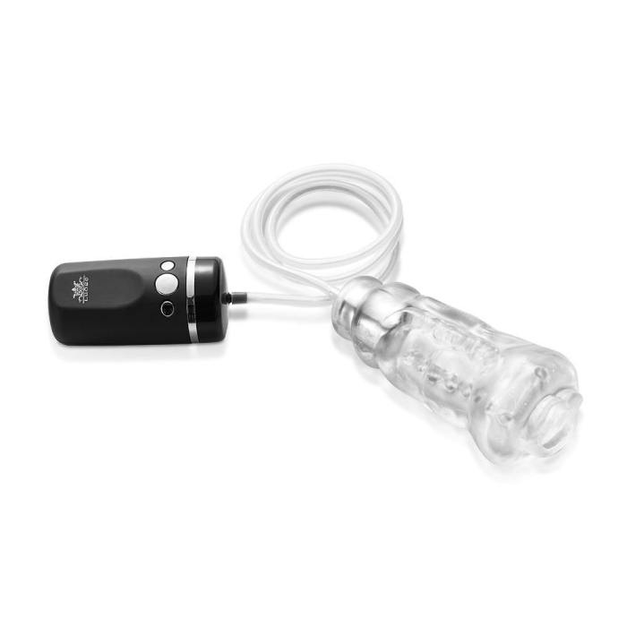 Transparenter Penispump Saugfunktion 10 Vibration Masturbatoren