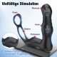 Anal Vibratoren mit stoßfunktion, 5 in 1 Analplug Buttplug mit 10 Vibrationsmodi & 3 Schubmodi