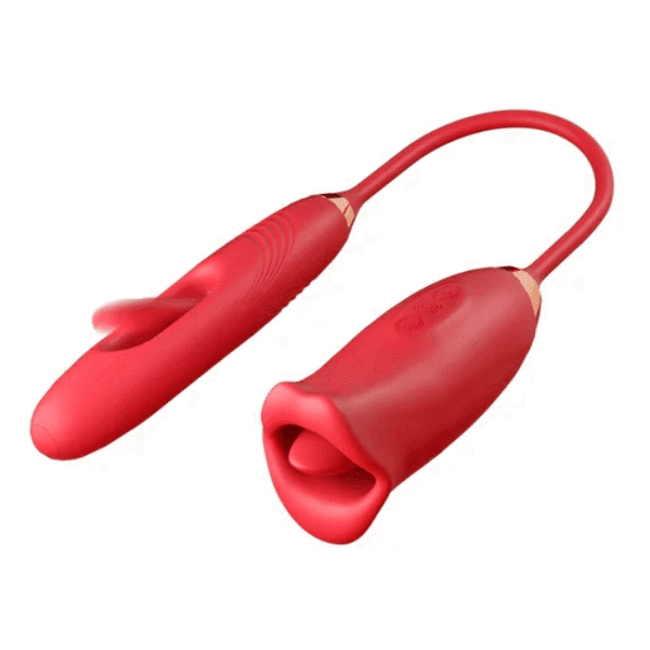 Eveandlove™ G Spot Flapping Vibrator with Kissing Function & Vibrating Tongue
