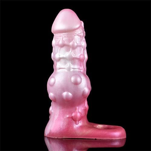 Eveandlove™ 7.16  Monster Penis Extender Sleeve – Soft Silicone Enlargement Sleeve with Cock Ring for Men
