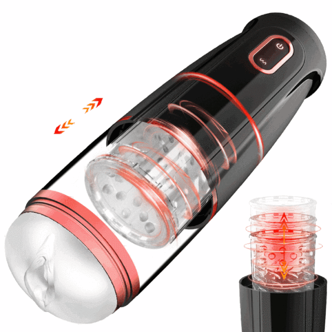 Eveandlove™ 10 Powerful Thrusting Rotating Hands Free Blowjobsex Machine