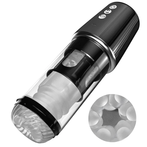 Eveandlove™ 5 Rotating 5 Sucking 7 Vibrating Masturbator & Training 2 IN 1 Adult Toys