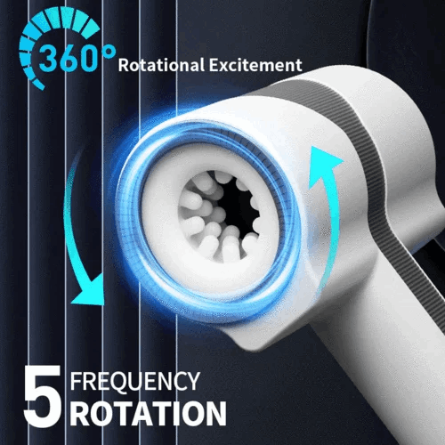 Eveandlove Double-Ended Handheld Vibrating Thrusting & Rotating Automatic Male Masturbator