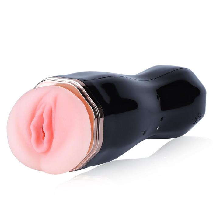 Eveandlove™ Vibrating Thrusting Suction Cup Pussy Male Masturbator