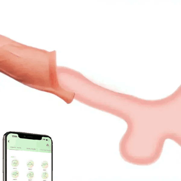 Eveandlove™ APP Controlled 9 Vibration Intensities Vibrating Penis Sleeve