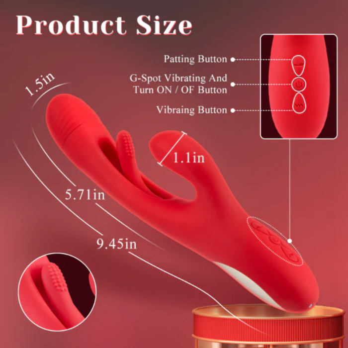 Eveandlove™ - Rabbit Tapping Vibrating All-In-One G-Spot Vibrator for Women
