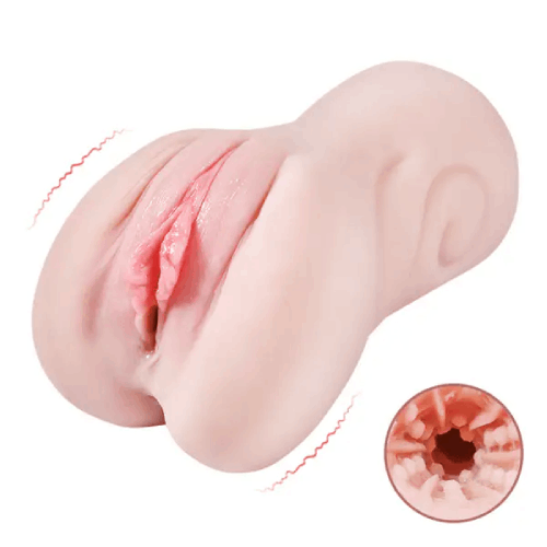 Eveandlove™ Vibrating Pocket Pussy Male Masturbator with Textured Vagina