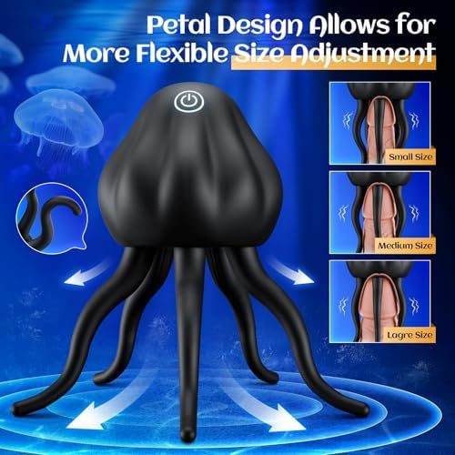 Eveandlove™ Male Vibrator - 10 Vibration Modes & Tentacle Stroker for Penis & Nipple Stimulation