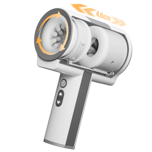 Blowjoblove™ Doppelkopf 7 Vibration 5 Teleskoprotation Hand-Blowjob-Masturbator