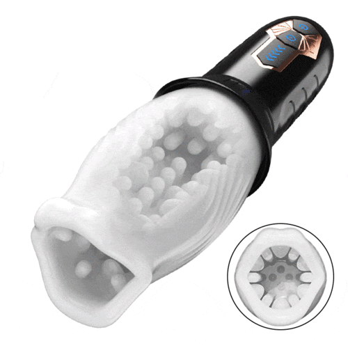 Blowjoblove™ TORNADO 10 Vibration 5 Rotation 2 IN 1 Oralsex Cup Masturbator