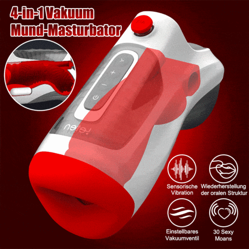 Blowjoblove™ Leten 10 Vibrations & Vakuum-Luftventil Deep Throat Männlicher Masturbator
