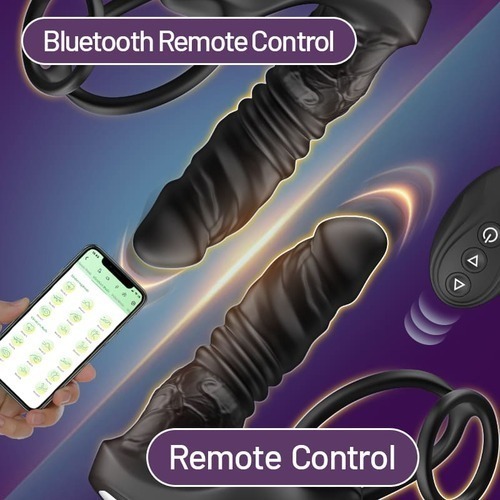 Blowjoblove™ Prostata-Spielzeug mit 9 Vibrationsstufen und Doppelring für maxima