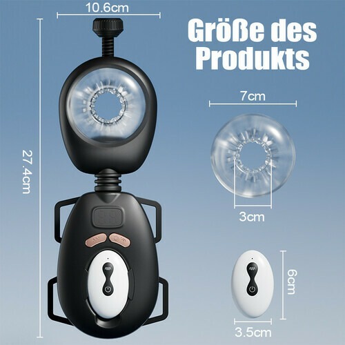 Blowjoblove™ AssistPro-Freihändig! 9 Stretch 9 Vibrationsgürtel Wearable Masturbator