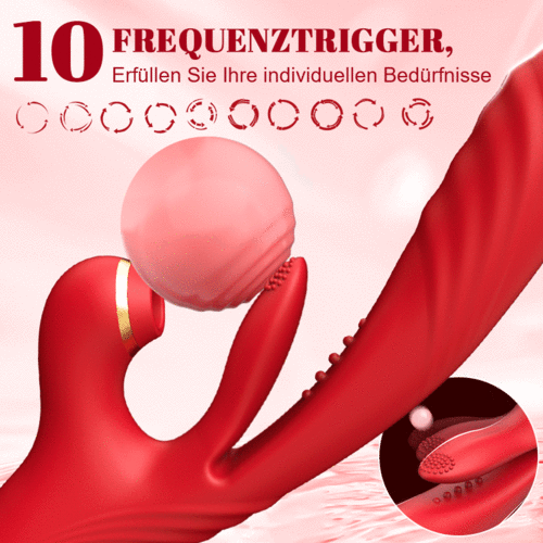 Blowjoblove™ 3 Schieben & Vibration 7 Saugen 10 Klopfen G-Punkt-Vibrator