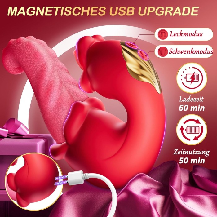 Blowjoblove™ Sex Spielzeug für die Frau 3 in 1 Vibratorensets für frauen klitoris mit 10 Swing Modus sex toy