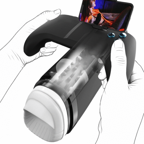 Blowjoblove™ 10-Modus Explosiver Stoß-Stroker – Immersives Gamepad-Design mit Handyhalter