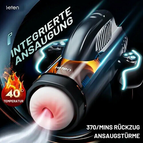 Blowjoblove™ LETEN 10 Stoßen Saugen Heizen Masturbator Cup