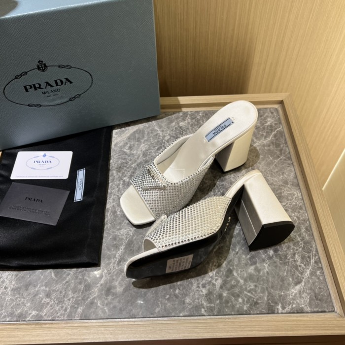Prada shoes Diamond High heels 9CM sandal 005