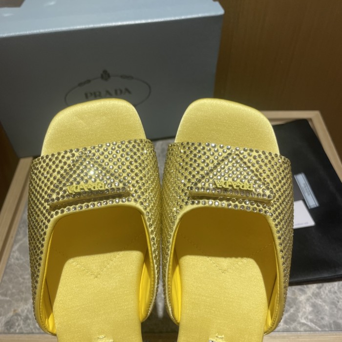 Prada shoes diamond flat bottom 1.5CM sandal 005