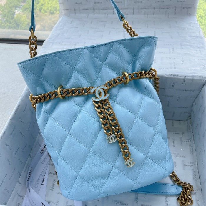 chanel1053PYD081 bucket bag