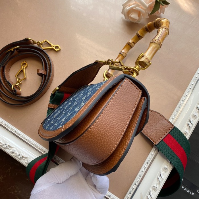 Gucci Bamboo 1947 medium top handle bag 675797 21cm