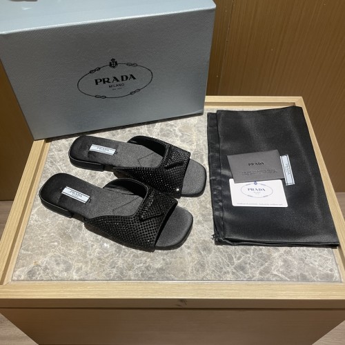 Prada shoes diamond flat bottom 1.5CM sandal 005