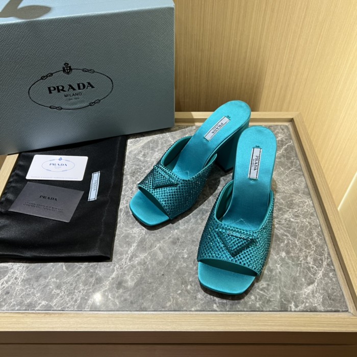 Prada shoes Diamond High heels 9CM sandal 005
