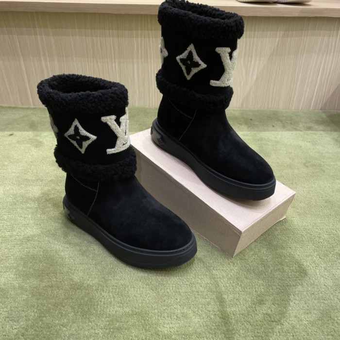 Louis Vuitton SNOWDROP FLAT ANKLE BOOT shoes LV004