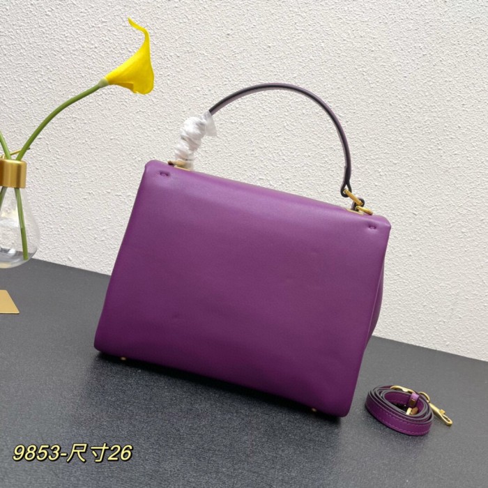 VALENTINO SMALL ONE STUD HANDBAG IN NAPPA LEATHER