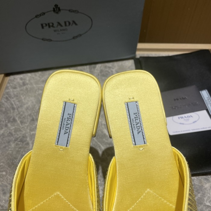 Prada shoes diamond flat bottom 1.5CM sandal 005