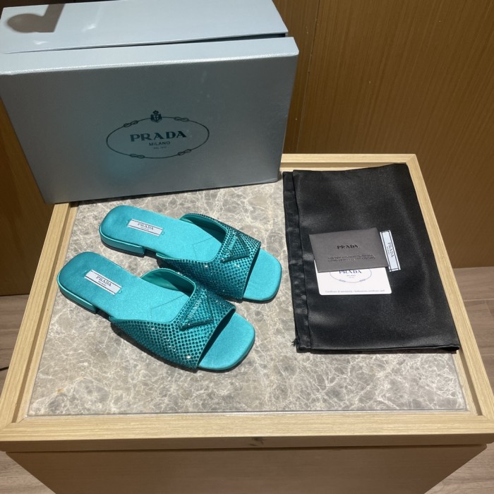 Prada shoes diamond flat bottom 1.5CM sandal 005